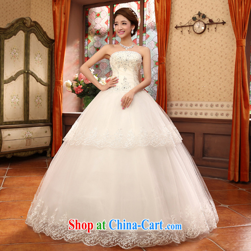 Moon 珪 guijin bridal wedding dress lace lace only small drill debris flowers, Shaggy, wedding HS 5635 m White XXL code from Suzhou shipping, 珪 (guijin), online shopping