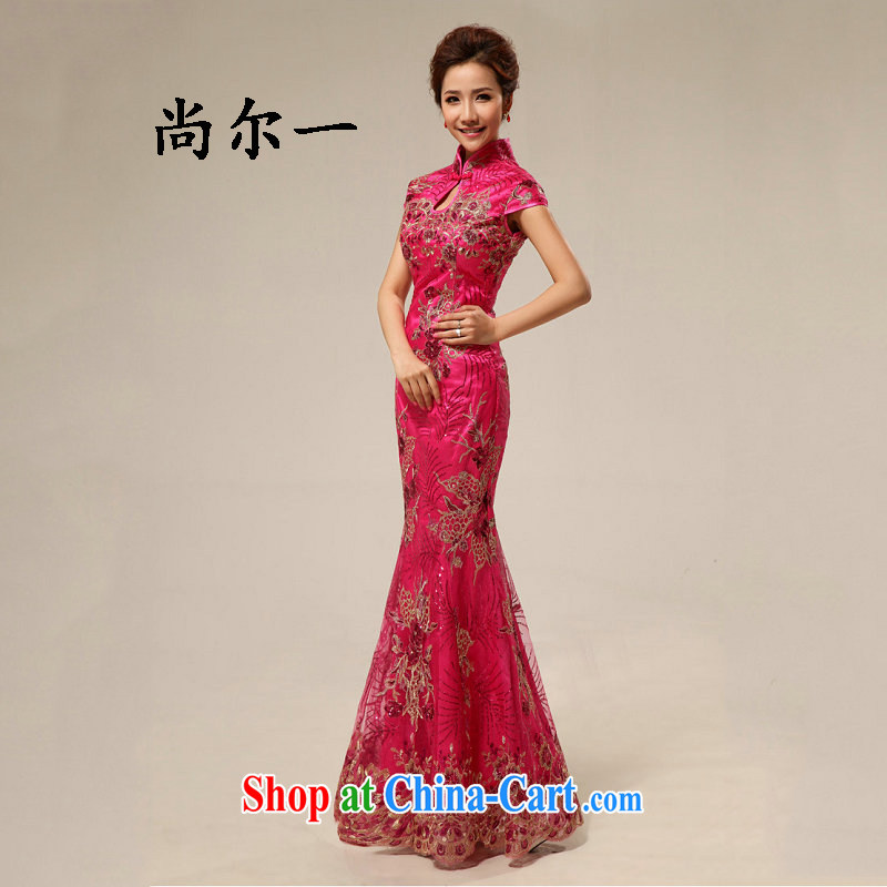 Still, the cheongsam dress improved red bridal toast serving Chinese Antique ceremonial dress wedding cheongsam dress XS of 332 red L, yet, and, shopping on the Internet