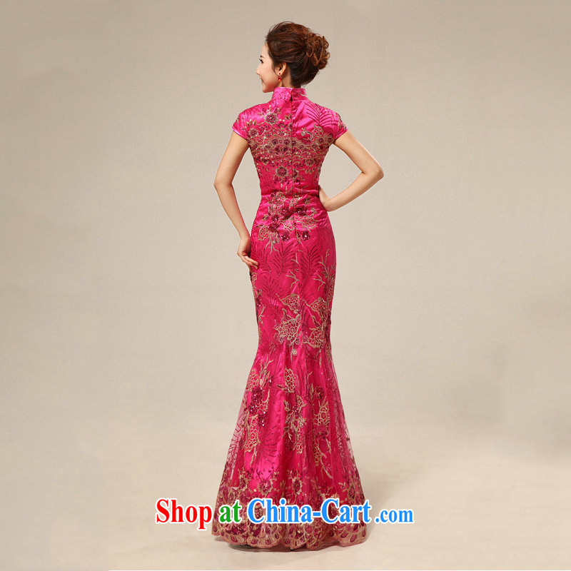 Still, the cheongsam dress improved red bridal toast serving Chinese Antique ceremonial dress wedding cheongsam dress XS of 332 red L, yet, and, shopping on the Internet