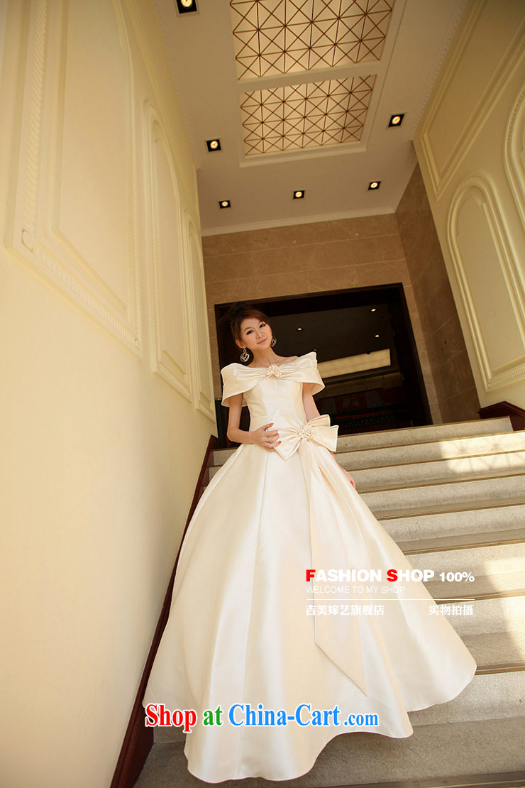 wedding dresses Jimmy married arts 2014 New Field shoulder Korean shaggy dress with HS 503 bridal wedding champagne color XXL pictures, price, brand platters! Elections are good character, the national distribution, so why buy now enjoy more preferential! Health