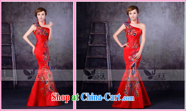 Mrs Alexa Lam growl 2014 new wedding dresses bridal wedding red wine served at Merlion cultivating single shoulder dress 16,252 red XXL pictures, price, brand platters! Elections are good character, the national distribution, so why buy now enjoy more preferential! Health