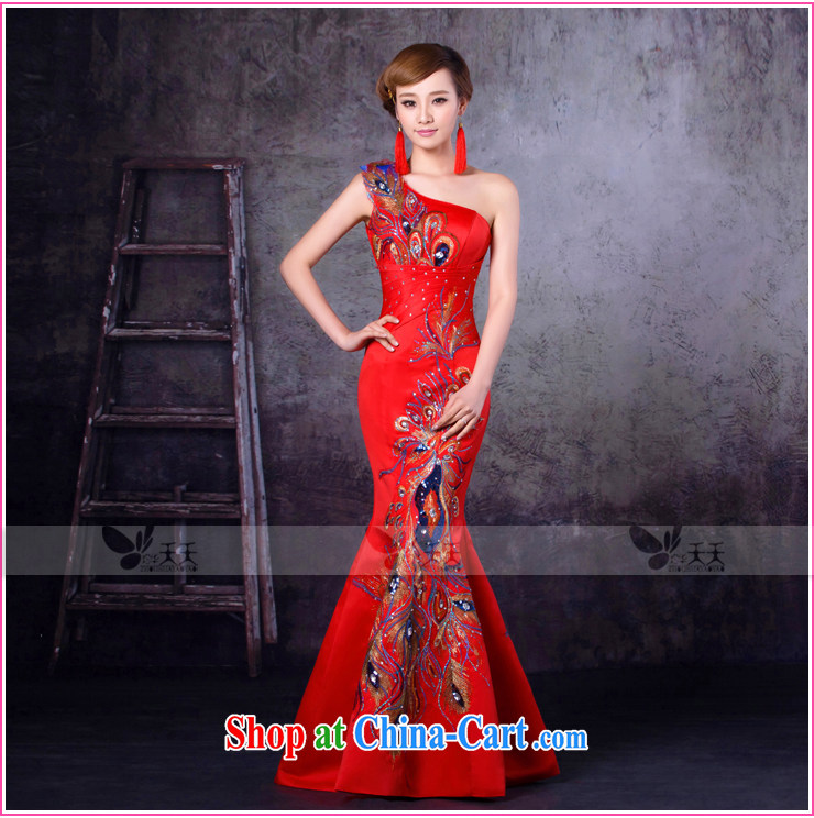 Mrs Alexa Lam growl 2014 new wedding dresses bridal wedding red wine served at Merlion cultivating single shoulder dress 16,252 red XXL pictures, price, brand platters! Elections are good character, the national distribution, so why buy now enjoy more preferential! Health