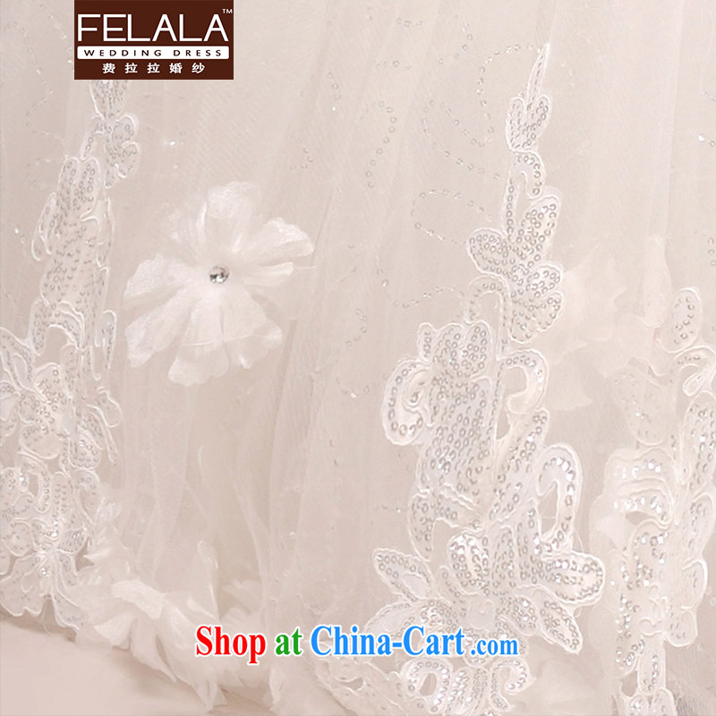 Ferrara wedding dresses new 2015 Korean wiped his chest to Princess shaggy dress graphics thin lace simple drill XL Suzhou shipping, La wedding (FELALA), online shopping