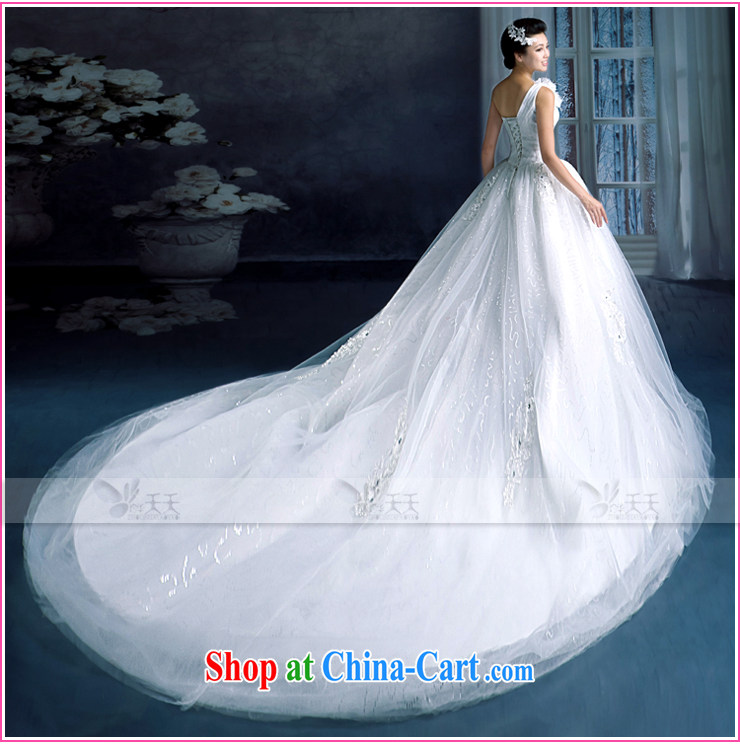 Mrs Alexa Lam unpunished new 2014 a shoulder-tail wedding bridal marriage long-tail with drill video thin shaggy skirts 15,581 white L pictures, price, brand platters! Elections are good character, the national distribution, so why buy now enjoy more preferential! Health