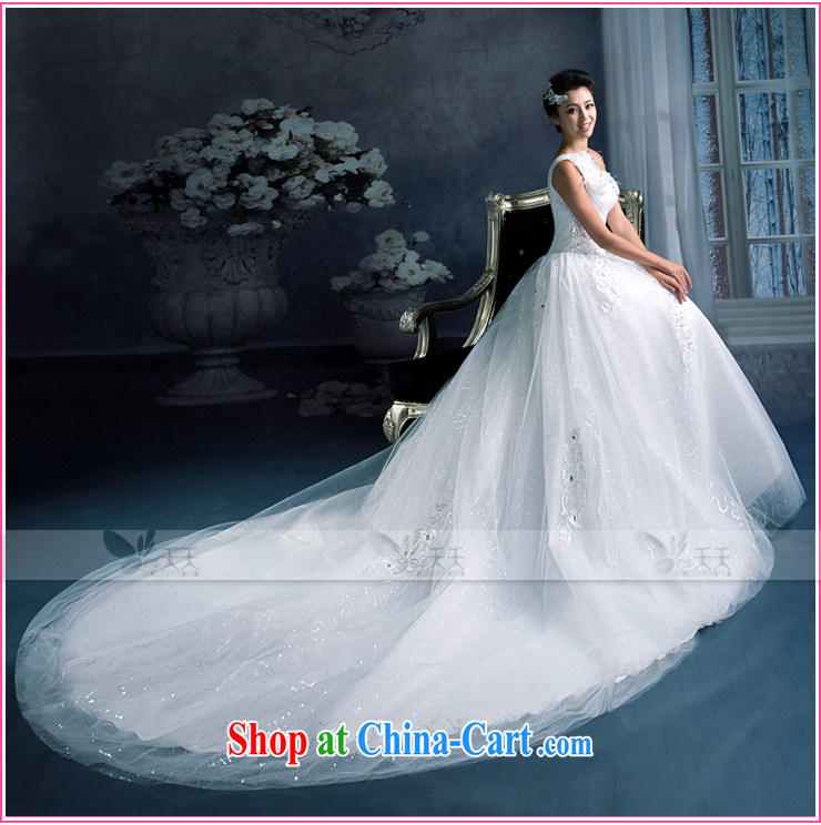 Mrs Alexa Lam unpunished new 2014 a shoulder-tail wedding bridal marriage long-tail with drill video thin shaggy skirts 15,581 white L pictures, price, brand platters! Elections are good character, the national distribution, so why buy now enjoy more preferential! Health