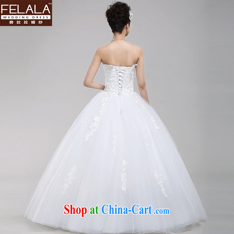 Ferrara 2015 new wiped his chest bridal wedding Korean Princess lace shaggy skirts and leisurely wedding spring, Suzhou XL shipping, La wedding (FELALA), online shopping
