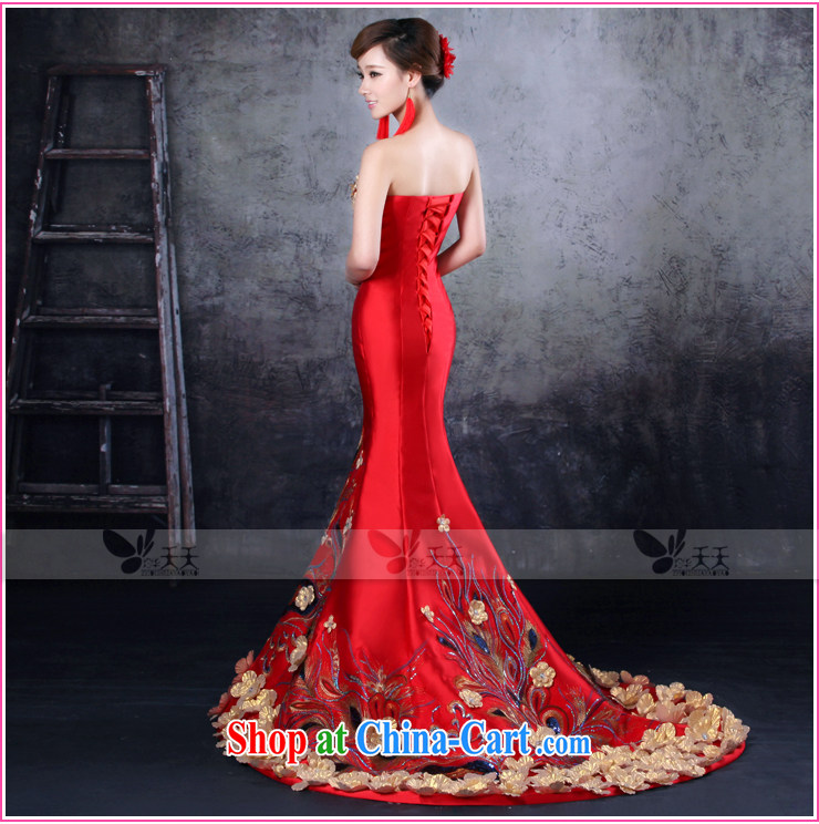 Mrs Alexa Lam go scot bridal wedding toast service 2014 new crowsfoot graphics thin dress floral wedding dresses 32,662 tail M pictures, price, brand platters! Elections are good character, the national distribution, so why buy now enjoy more preferential! Health