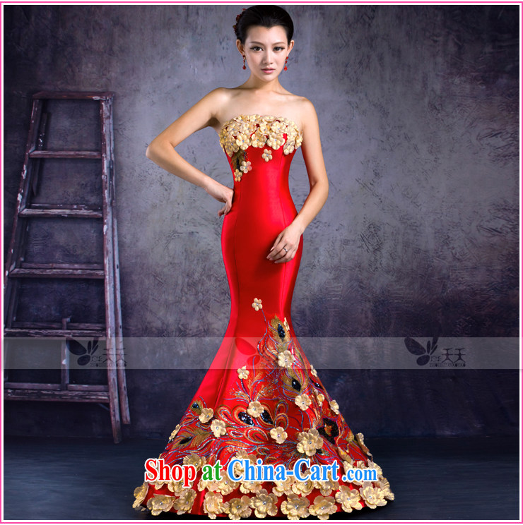 Mrs Alexa Lam go scot bridal wedding toast service 2014 new crowsfoot graphics thin dress floral wedding dresses 32,662 tail M pictures, price, brand platters! Elections are good character, the national distribution, so why buy now enjoy more preferential! Health