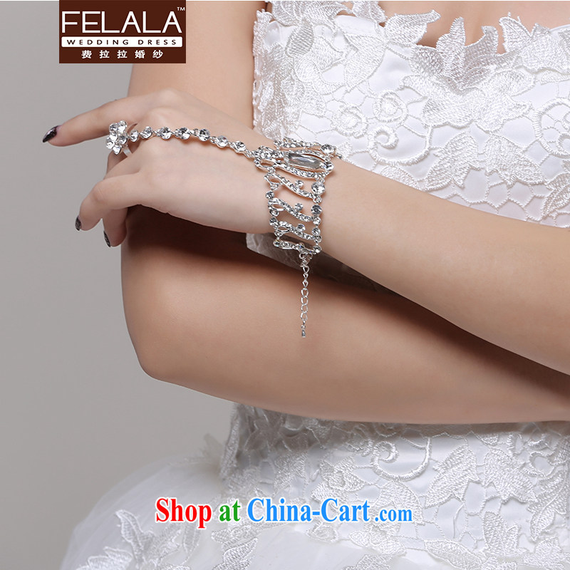 Ferrara water drilling married the ring show the link ring a wedding jewelry accessories bracelet hand chain, La wedding (FELALA), shopping on the Internet