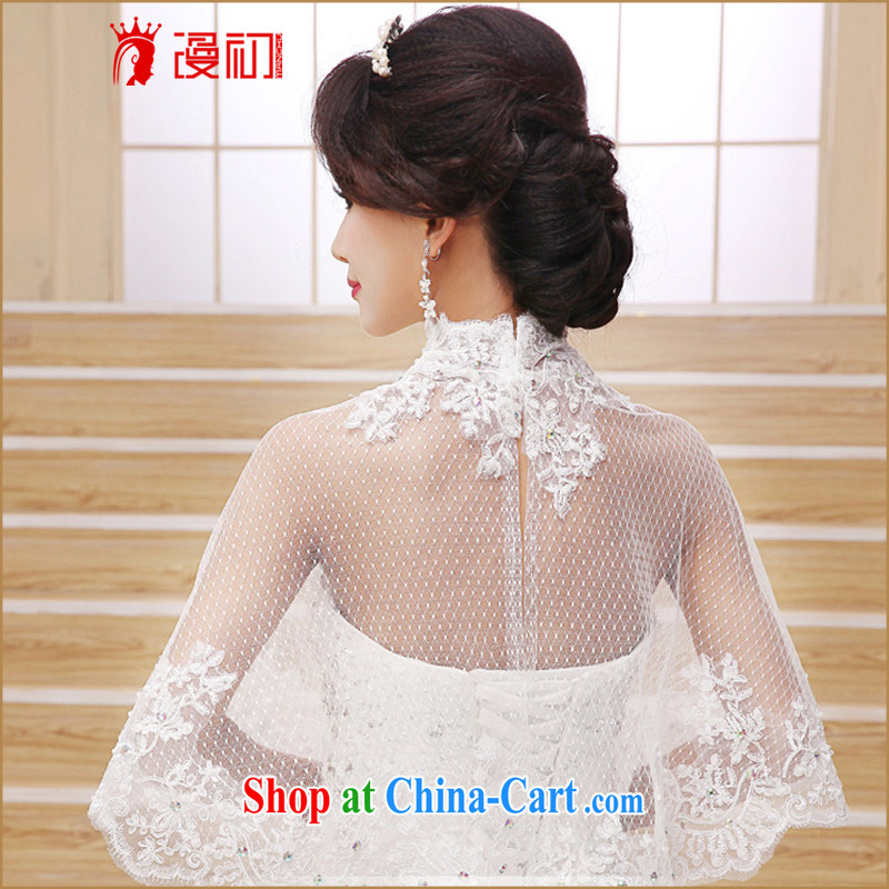 Definition 2015 early New White bridal shawls wedding dresses with jewelry thin lace shawl jacket white, diffuse, and shopping on the Internet