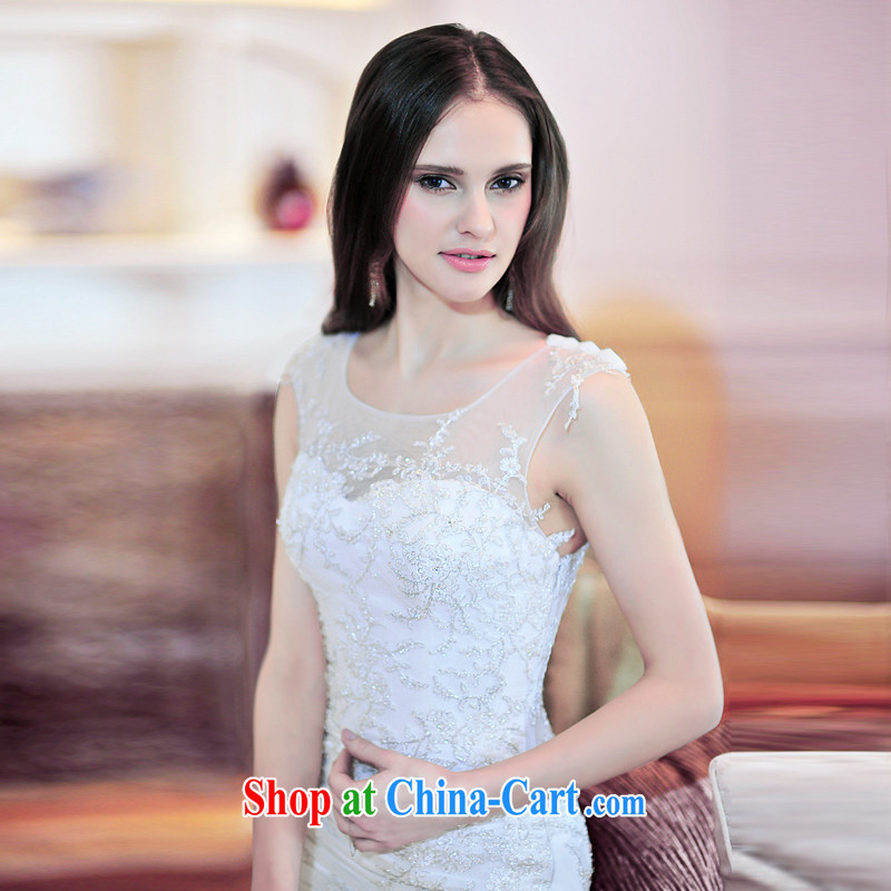 Full court, 2015 new crowsfoot shoulder gauze wedding dresses spring-tail Korean lace S 21,491 tail 60 CM 173 - M, full Chamber-fang, shopping on the Internet