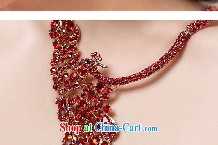Ferrara bridal jewelry set red marriage Peacock necklace two-piece head-dress wedding dresses and jewelry pictures, price, brand platters! Elections are good character, the national distribution, so why buy now enjoy more preferential! Health