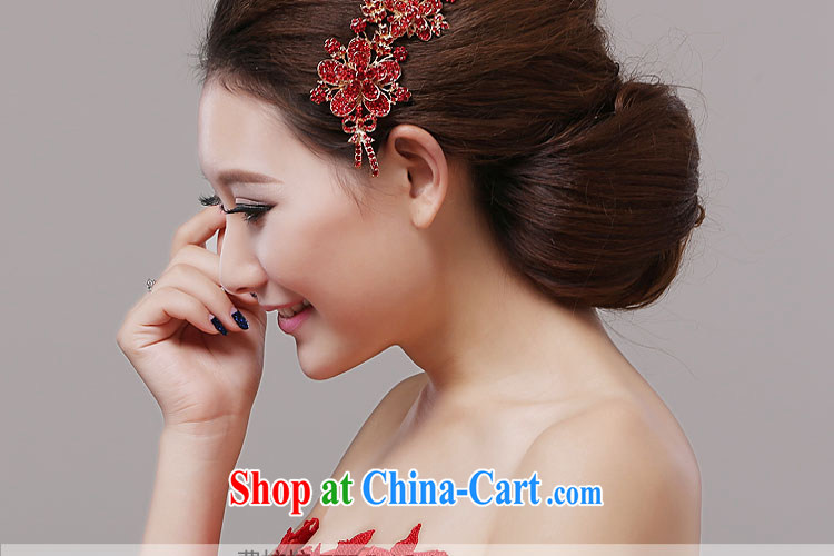 Ferrara bridal jewelry red wedding head-dress red floral gold hair accessories kit chain jewelry 2015 new pictures, price, brand platters! Elections are good character, the national distribution, so why buy now enjoy more preferential! Health