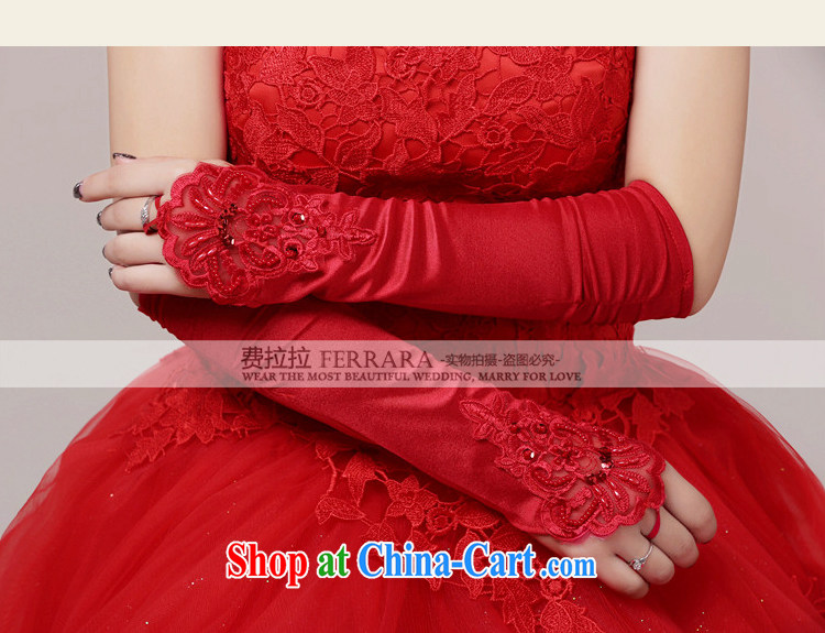 Ferrara bridal red Satin lace gloves wedding dresses mittens wedding wedding accessories pictures, price, brand platters! Elections are good character, the national distribution, so why buy now enjoy more preferential! Health