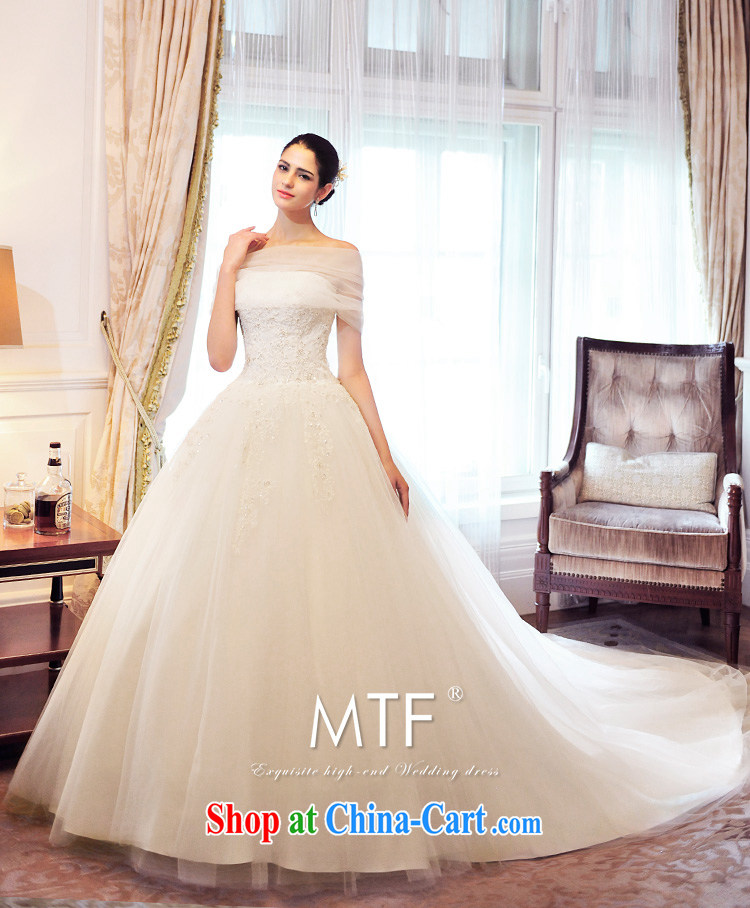 2015 Garden spring new wedding dresses bare chest a shoulder two through drag and drop tail Korean wedding S 21,460 tail 60 CM tailored pictures, price, brand platters! Elections are good character, the national distribution, so why buy now enjoy more preferential! Health