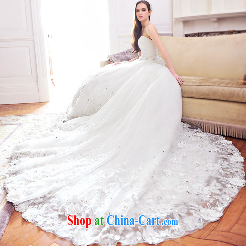 Full court, 2015 new wedding dresses bare chest shaggy skirt waist seal tail lace wedding S 21,481 tail 100 CM tailored, full chamber, and, shopping on the Internet