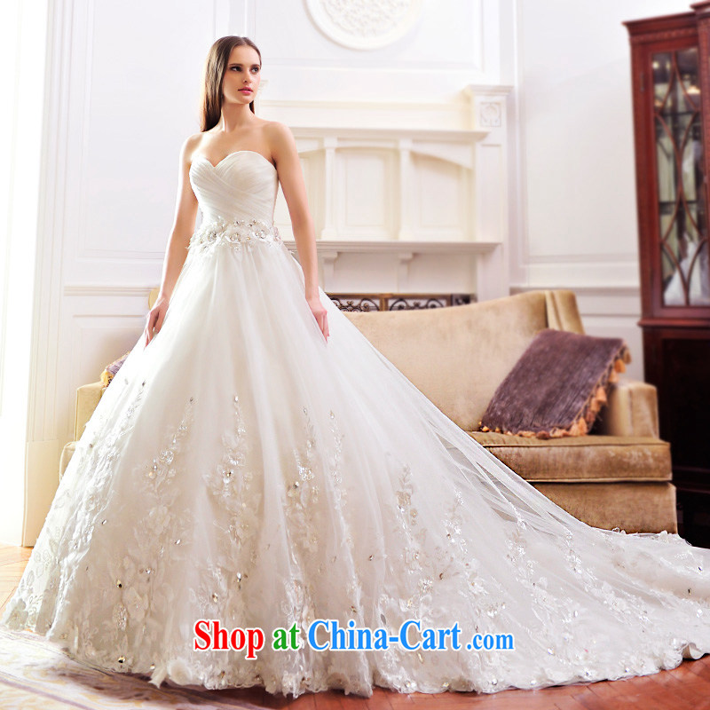 Full court, 2015 new wedding dresses bare chest shaggy skirt waist seal tail lace wedding S 21,481 tail 100 CM tailored, full chamber, and, shopping on the Internet