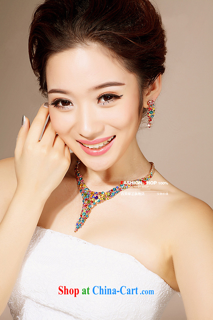 Bridal wedding dresses Accessories Kit Korean link TL 0021 water drilling jewelry 2015 new marriage necklace color ear clip pictures, price, brand platters! Elections are good character, the national distribution, so why buy now enjoy more preferential! Health