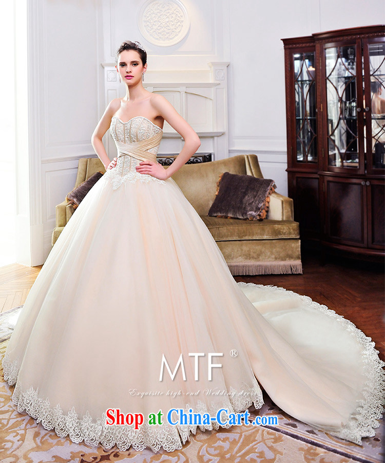 Garden 2015 new wedding dresses bare chest Deluxe Big-tail Korean raw color bridal wedding S 21,482 tail 100 CM tailored pictures, price, brand platters! Elections are good character, the national distribution, so why buy now enjoy more preferential! Health