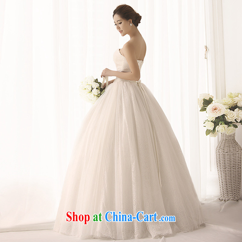 Garden 2015 new erase chest wedding S 1395 white shaggy made the code lace graphics thin wedding dresses-tail 100 173 cm - M, garden, shopping on the Internet