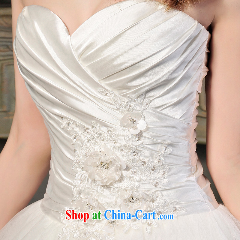 Garden 2015 summer new Korean-style Princess Mary Magdalene chest wedding dress elegant lace, Japan, and South Korea wedding dresses S 601 with paragraph 165 - M, garden, shopping on the Internet