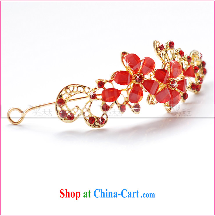 Mrs Alexa Lam go scot wedding dresses jewelry Korean Kit necklace Crown new 2014 red flower petals 3 Piece Set 03,516 pictures, price, brand platters! Elections are good character, the national distribution, so why buy now enjoy more preferential! Health
