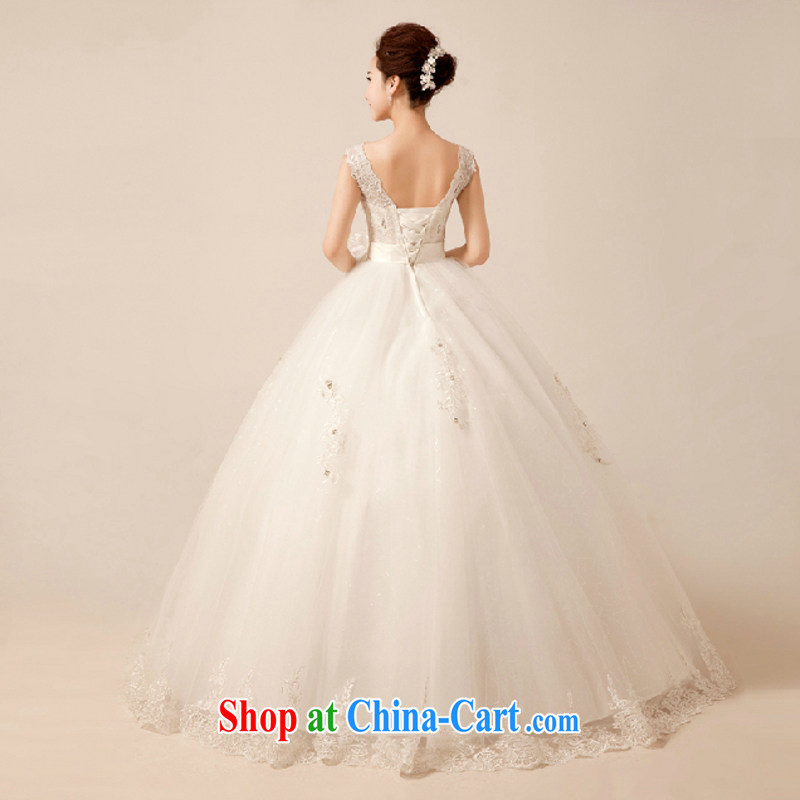 In accordance with the preceding yarn wedding dresses new 2015 double-shoulder Deep V lace wedding dresses with graphics thin sweet Princess wedding white. Size, Yong Yan close to, and shopping on the Internet