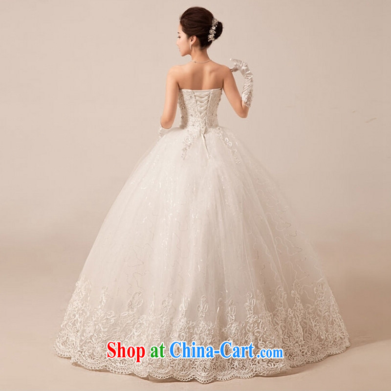 In accordance with the preceding yarn wedding dresses new 2015 waist in bare chest sweet Korean diamond jewelry large tail wedding with white tail. Size, and have the courage and stunning, and shopping on the Internet