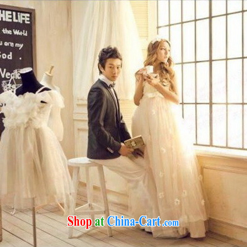 Love so Pang Palace lace Korean Korean Princess bride wedding toast wedding dresses, long white 2015 M pieced, love so Pang, shopping on the Internet