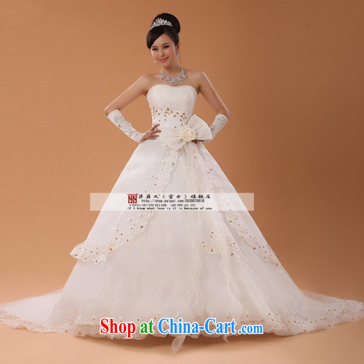 Love so Pang Chun summer bridal wedding dresses Korean wiped chest Princess new sweet Korean style with large tail marriage 89 tail M pieced pictures, price, brand platters! Elections are good character, the national distribution, so why buy now enjoy more preferential! Health