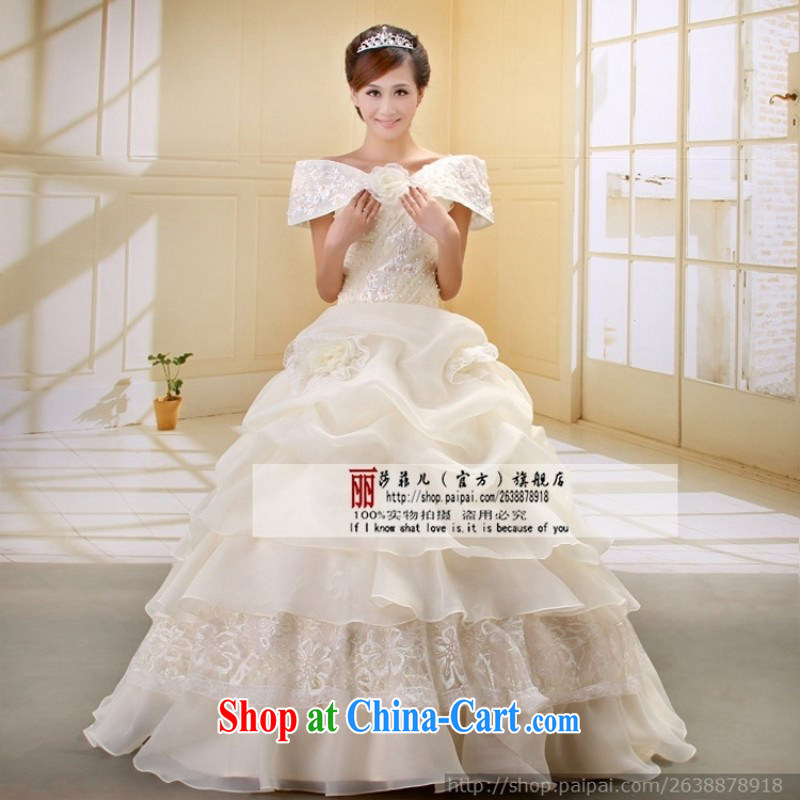 Love, Norman wedding dresses new 2015 Korean Princess a shoulder Princess package shoulder wedding white wedding champagne customer size will not be refunded, love so Pang, shopping on the Internet