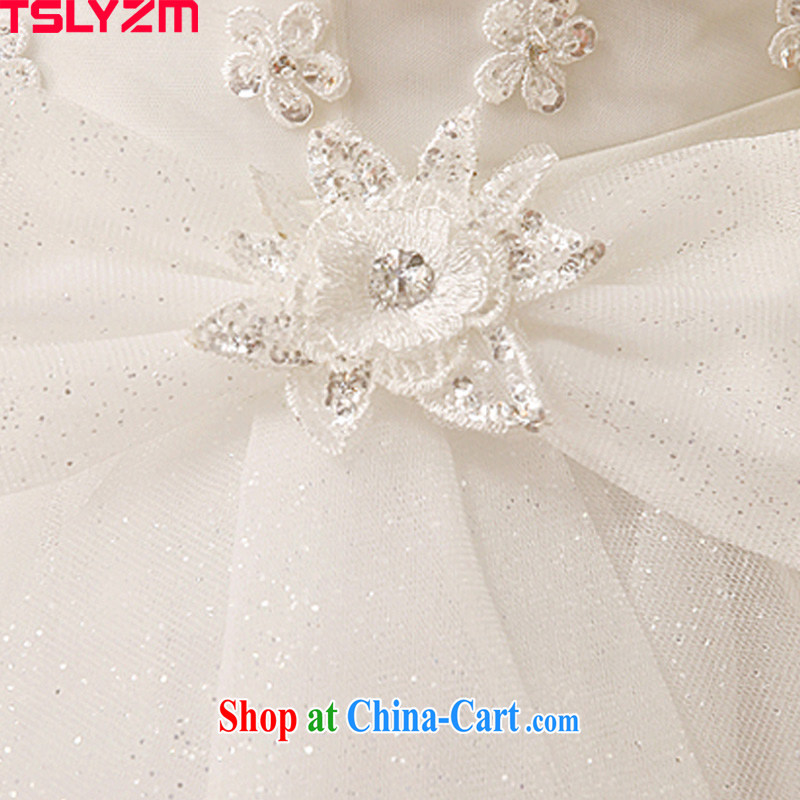 The angels, in accordance with new 2015 wedding dresses bridal shoulders back exposed dress flowers Korean pregnant women the code with white minimalist wedding dresses sexy Openwork back exposed white XXL, Tslyzm, shopping on the Internet