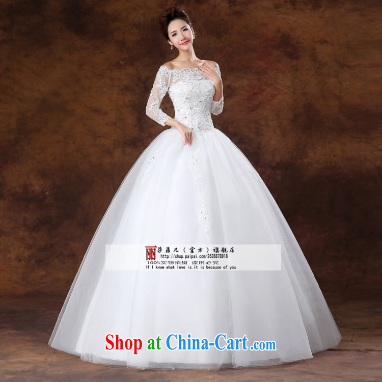 2015, bridal wedding dresses lace a shoulder for half-long-sleeved Korean Princess retro with long-sleeved white L pieced pictures, price, brand platters! Elections are good character, the national distribution, so why buy now enjoy more preferential! Health