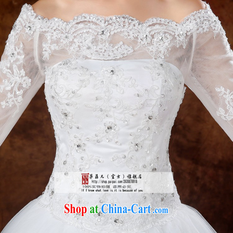 2015, bridal wedding dresses lace a shoulder for half-long-sleeved Korean Princess retro with long-sleeved white L pieced pictures, price, brand platters! Elections are good character, the national distribution, so why buy now enjoy more preferential! Health