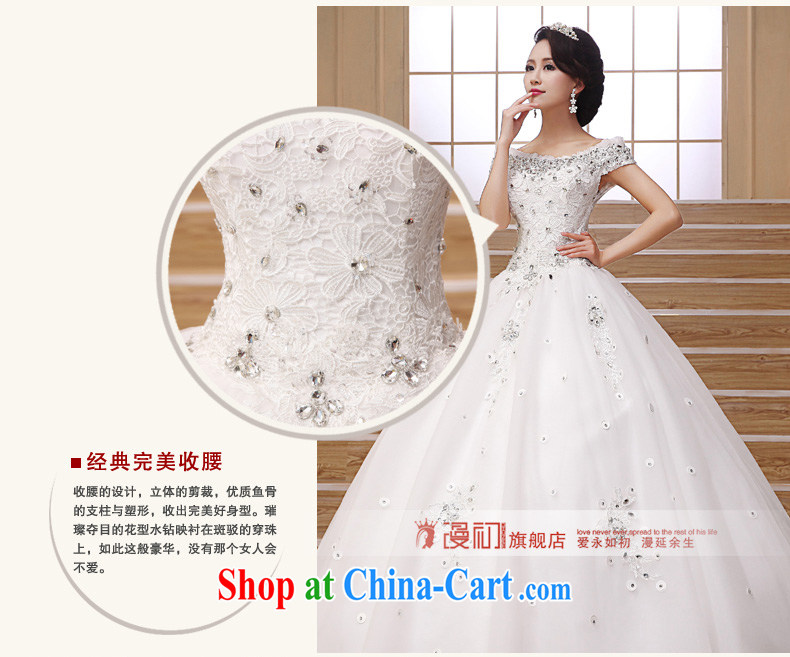 Early definition wedding dresses new 2015 retro Korean layout with graphics thin Luxury Water drilling package shoulder a shoulder wedding white L pictures, price, brand platters! Elections are good character, the national distribution, so why buy now enjoy more preferential! Health