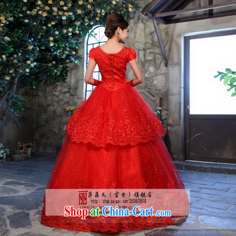 Love, Norman red wedding dresses new 2015 lace wedding dresses Korean Princess with wedding tie-shoulder bag red customers to size. No refunds or exchanges, love so Pang, shopping on the Internet