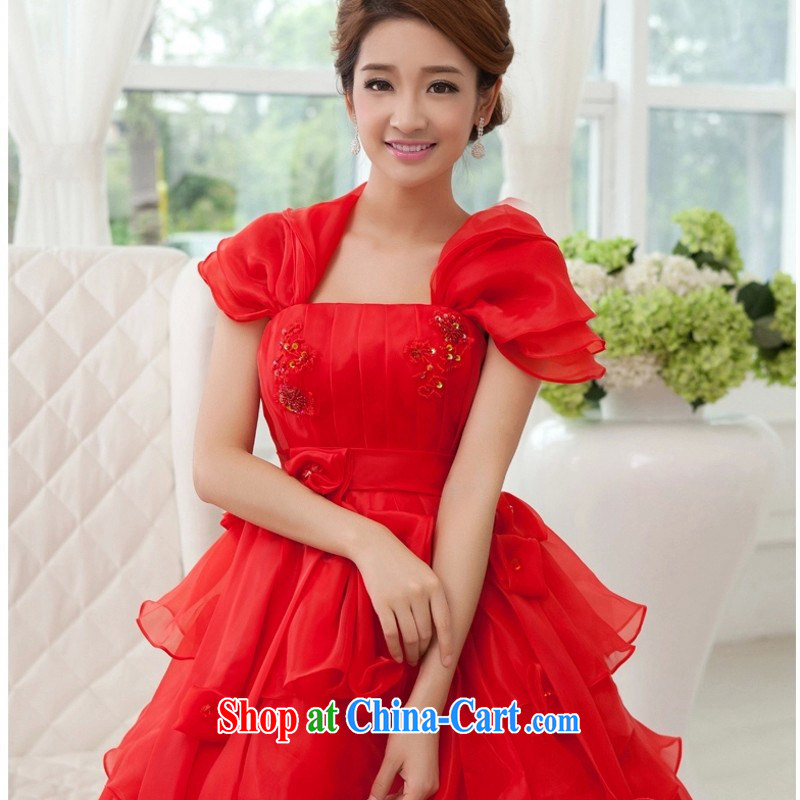 Love so Peng 2014 autumn and winter, not stomach high waist Korean cake skirt with graphics thin large code binding with pregnant women bridal wedding red customers to size up to do not return, love so Pang, shopping on the Internet