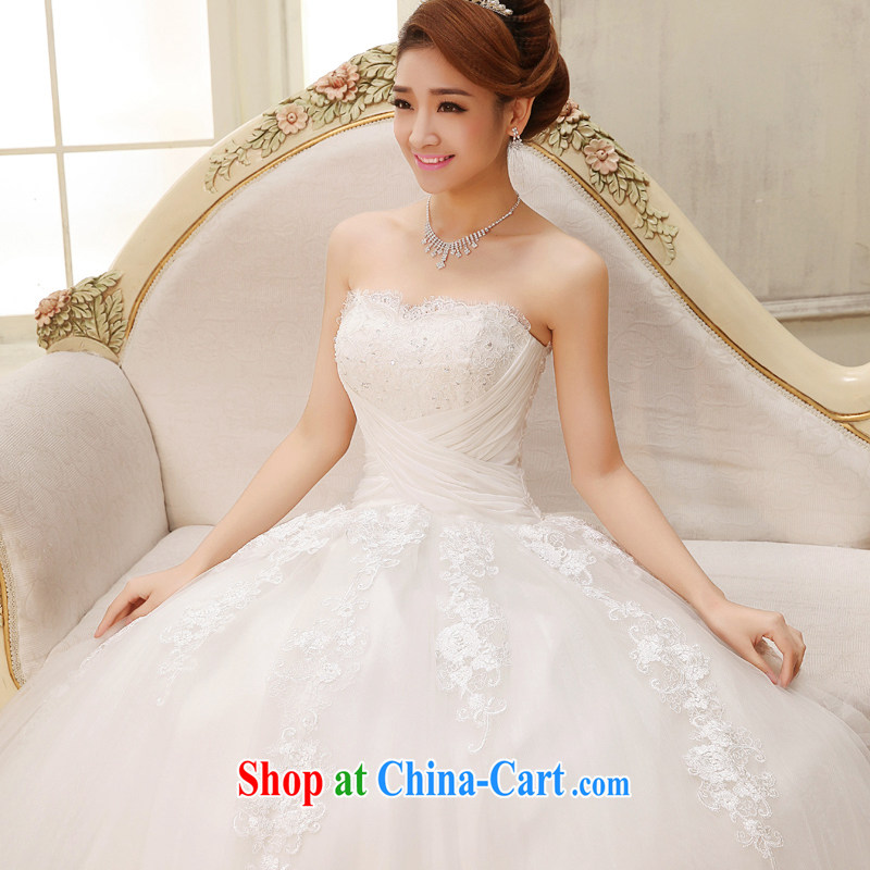 The United States, wedding dresses 2015 new binding with sweet marriages Mary Magdalene chest Princess lace wedding dresses Korean Beauty graphics thin H - 36 white XXL, the US (Imeinuo), and shopping on the Internet