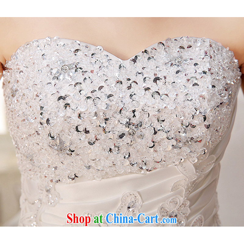 The United States, wedding dresses 2015 new Korean wiped his chest sweet Princess bridal wedding band marriage marry toast clothing lace-bone take H - 35 white XXL, the United States, (Imeinuo), online shopping