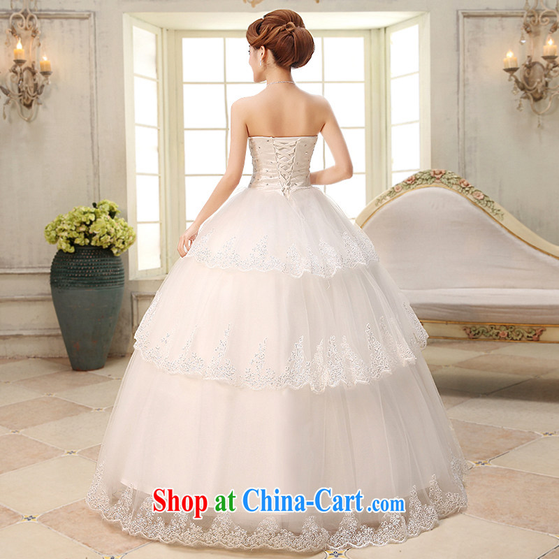 The United States, wedding dresses 2015 new luxury diamond jewelry erase chest marriages with wedding band marriage Yi Korean Beauty graphics thin H - 34 white XXL, AIDS, and the United States (Imeinuo), online shopping