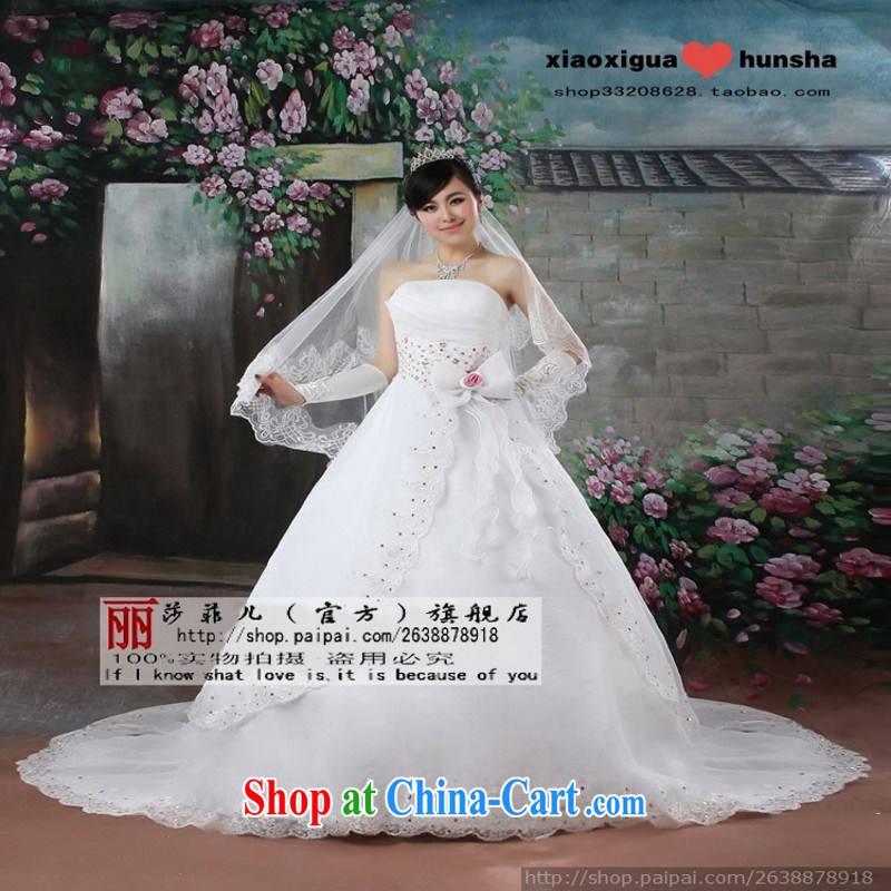 Love so Pang bubble yarn tail Korean Wedding Video thin Korean version of the new hot selling Princess tail wedding white customer size will not be refunded, love so Peng, shopping on the Internet
