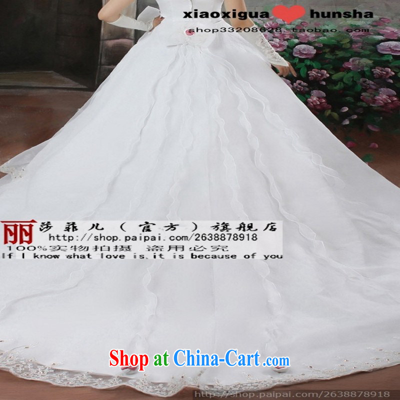 Love so Pang bubble yarn tail Korean Wedding Video thin Korean version of the new hot selling Princess tail wedding white customer size will not be refunded, love so Peng, shopping on the Internet