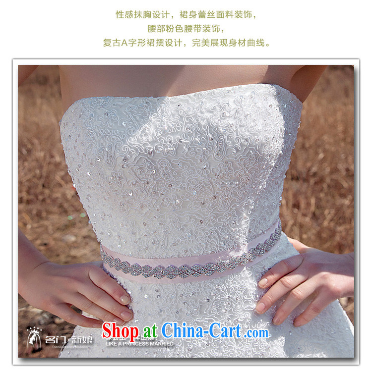 The bride's 2015 new retro graphics thin A type wedding lace retro wedding drill flash 575 white L pictures, price, brand platters! Elections are good character, the national distribution, so why buy now enjoy more preferential! Health