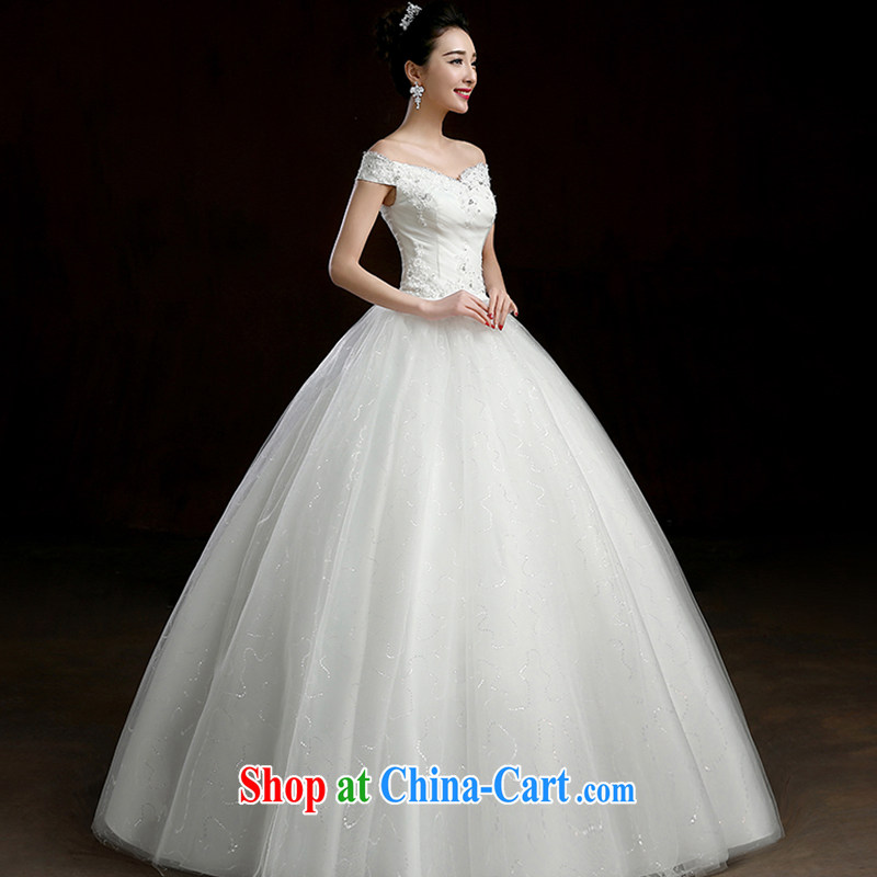 wedding dresses new 2015 modern Korean version field shoulder bag shoulder bridal with straps spring wedding video thin white M pieced, love so Pang (AIRANPENG), online shopping