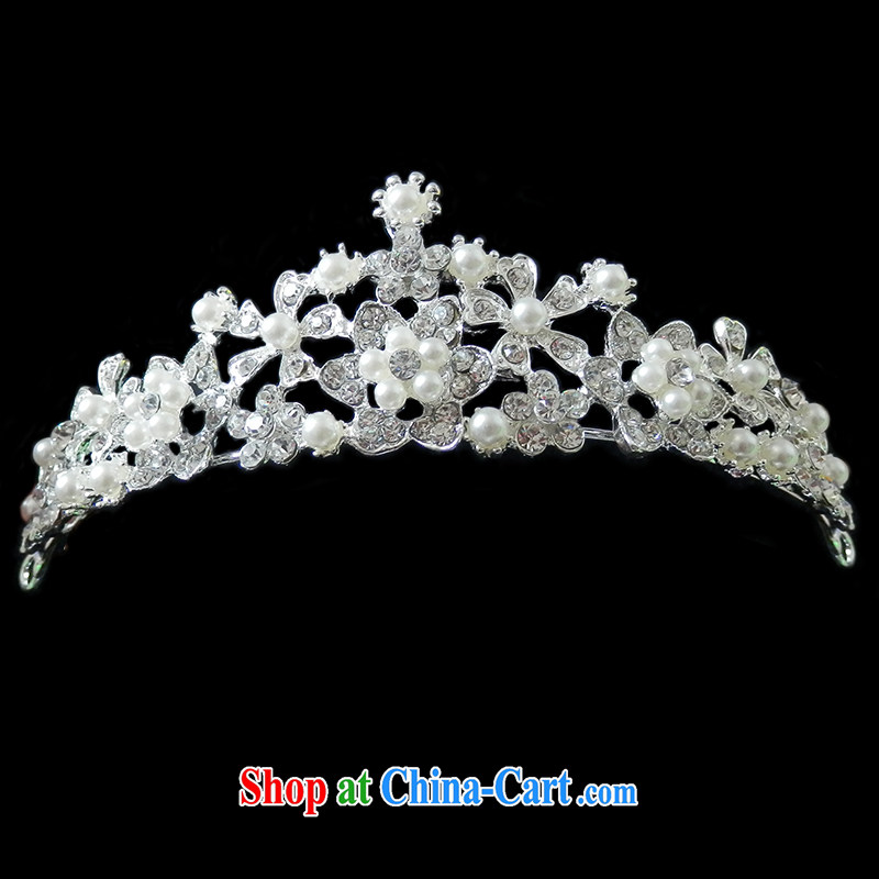 The United States and the bride's head-dress 3-piece kit wedding dresses accessories necklaces earrings stylish water Drill Set Link marriage jewelry E 557, the United States, (Imeinuo), shopping on the Internet