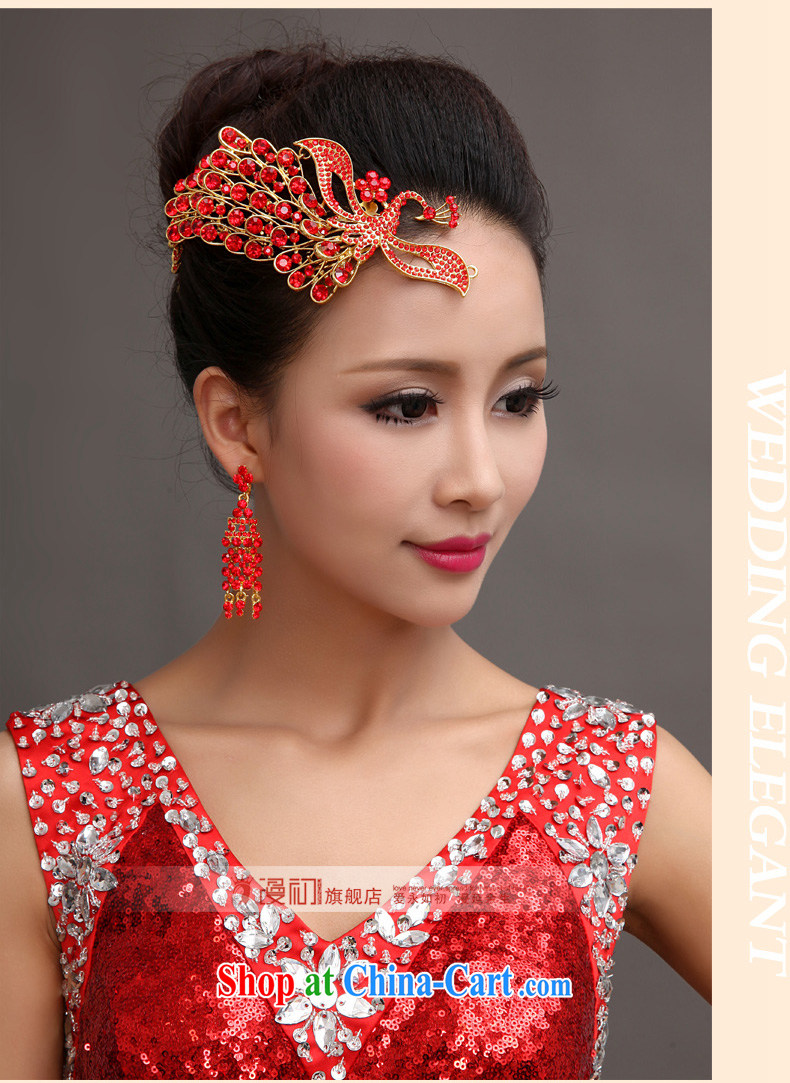 Early definition 2015 new jewelry married women Korean wedding accessories Phoenix water drilling Crown headdress Red Red pictures, price, brand platters! Elections are good character, the national distribution, so why buy now enjoy more preferential! Health