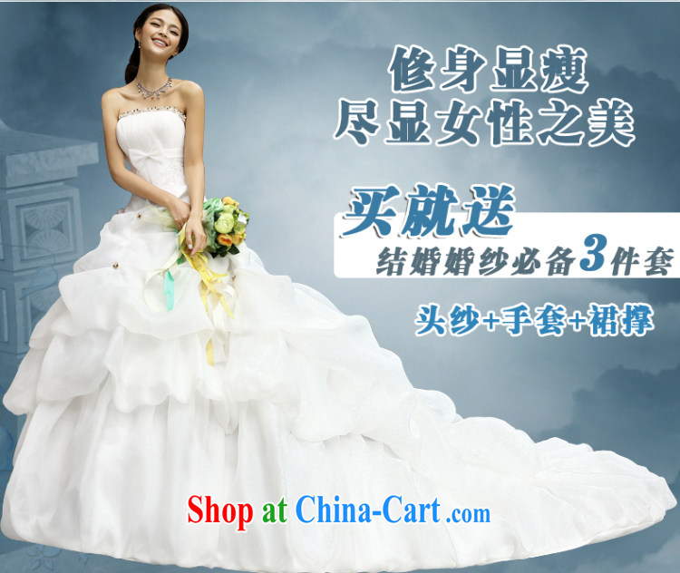 Qi wei summer wedding dresses new 2015 erase chest wedding band wedding Princess wedding tail wedding lace wedding trailing white tailored the $50 pictures, price, brand platters! Elections are good character, the national distribution, so why buy now enjoy more preferential! Health