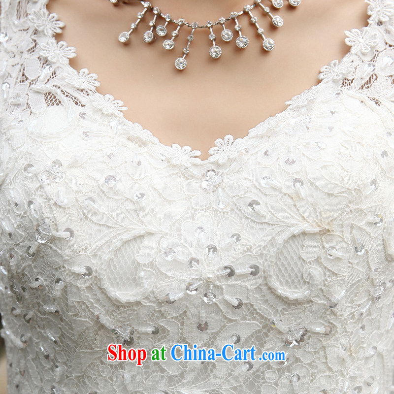 Wei Qi new elegant crowsfoot wedding bridal with trailing double-shoulder strap wedding dress girls ivory tailored final, Qi wei (QI WAVE), and, on-line shopping