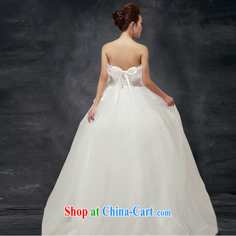 In accordance with the preceding yarn new wedding dresses vera wang Han-erase chest high-waist pregnant brides with shaggy wedding white. size is not final, Yong Yan good offices, shopping on the Internet