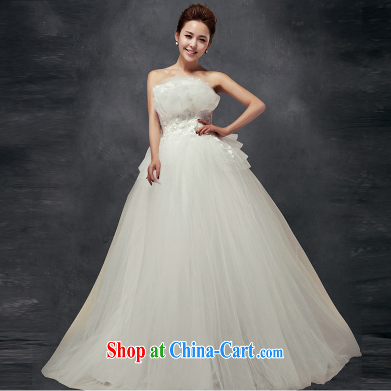 In accordance with the preceding yarn new wedding dresses vera wang Han-erase chest high-waist pregnant brides with shaggy wedding white. size is not final, Yong Yan good offices, shopping on the Internet